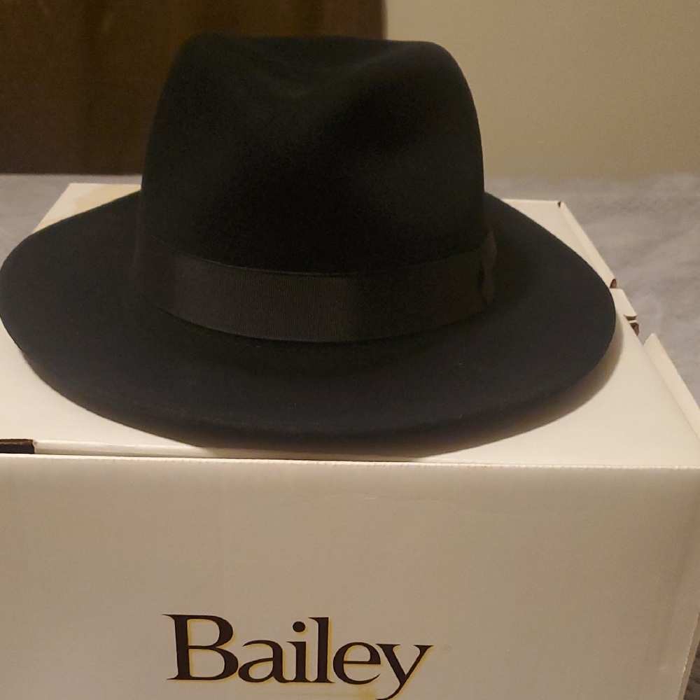 Bailey Men's Black Fedora Hat